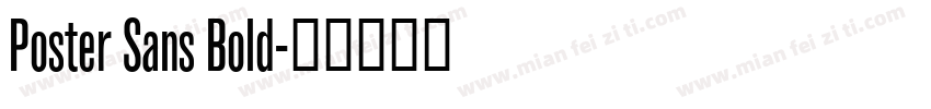Poster Sans Bold字体转换